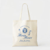 Ze vond haar Honey Blue Griekenland Bachelorette Tote Bag (Voorkant)