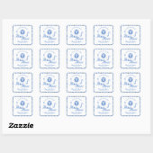 Ze vond haar Honey Blue Griekenland Bachelorette Vierkante Sticker (Vel)