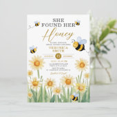 Ze vond haar Honey Bride to Bee Vrijgezellenfeest Kaart (Staand voorkant)