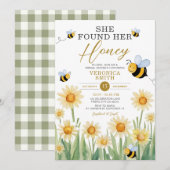 Ze vond haar Honey Bride to Bee Vrijgezellenfeest Kaart (Voorkant / Achterkant)