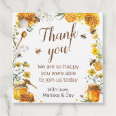 Ze vond haar Honey Bruids douche Bedankjes Labels (Voorkant)