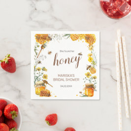 Ze vond haar Honey Bruidsfeest Servet