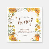 Ze vond haar Honey Bruidsfeest Servet (Voorkant)