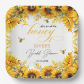 Ze vond haar Honey Bruidsmeisjesfeestje Papieren Bordje (Voorkant)