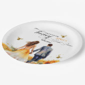 Ze vond haar Honey Bruidsmeisjesfeestje   Papieren Bordje (Gekanteld)