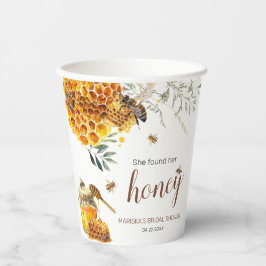 Ze vond haar Honey Bruidsuitnodiging Papieren Bekers