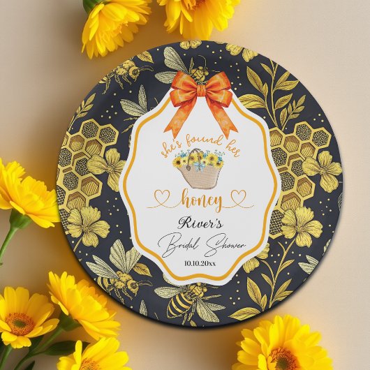 Ze vond haar Honey Bruidsuitnodiging   Papieren Bordje
