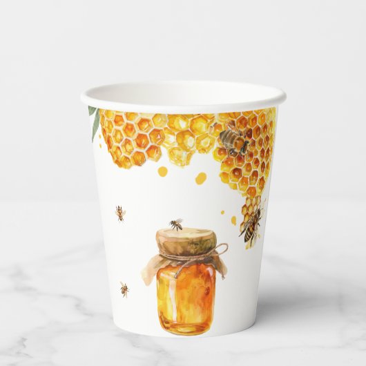 Ze vond haar Honey Bruiloftsfeest Papieren Bekers (Achterkant)