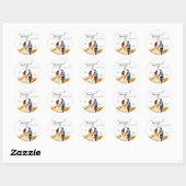 Ze vond haar Honey Bruiloftsfeest Ronde Sticker (Vel)