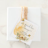Ze vond haar Honey Floral Bee Vrijgezellenfeest Bedankjes Labels (In situ)