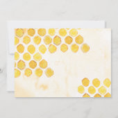 Ze vond haar Honey Floral Bee Vrijgezellenfeest Kaart (Achterkant)