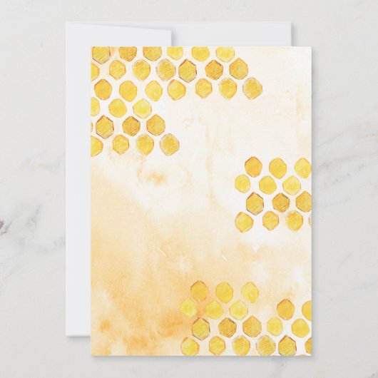 Ze vond haar Honey Floral Bee Vrijgezellenfeest Kaart (Achterkant)