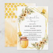 Ze vond haar Honey Floral Bee Vrijgezellenfeest Kaart (Voorkant / Achterkant)