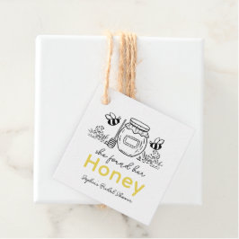 Ze vond haar Honey Hand-getekende Witte Bruiloftss Bedankjes Labels