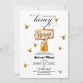 Ze vond haar Honey Jar Sign huwelijksdouche Kaart (Voorkant)