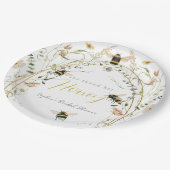 Ze vond haar Honey Wildflower Bruidsdouche Papieren Bordje (Gekanteld)
