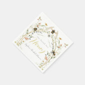 Ze vond haar Honey Wildflower Bruidsdouche Servet (Hoek)