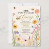 Ze vond haar Honey Wildflower Vrijgezellenfeest Kaart (Voorkant)