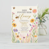 Ze vond haar Honey Wildflower Vrijgezellenfeest Kaart (Staand voorkant)