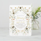 Ze vond haar Honey Wildflower Vrijgezellenfeest Kaart (Staand voorkant)