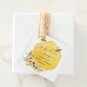 Ze Vond Haar Honing Bloem Bij Bruiloft Bedankjes Labels (In situ)