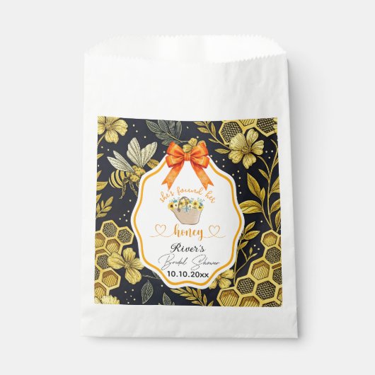 Ze vond haar honing Bruidsbad Bedankzakje (Voorkant)