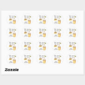 Ze vond haar honing Bruidsdouche Ronde Sticker (Vel)