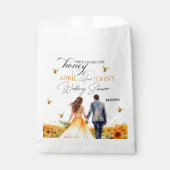 Ze vond haar honing bruiloft feestje  bedankzakje (Voorkant)