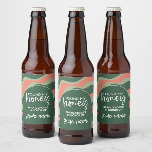 Ze vond haar Honing - Organic Curves Vrijgezellenf Bier Etiket (Flessen)