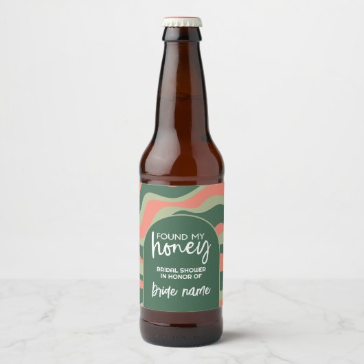 Ze vond haar Honing - Organic Curves Vrijgezellenf Bier Etiket (Voorkant)