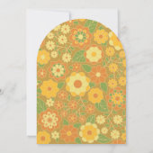 Ze vond haar honing - Retro Flowers Vrijgezellenfe Kaart (Achterkant)