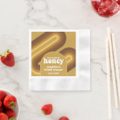 Ze vond haar honing - Retro strepen bruidsmeisjesf Servet (Insitu)