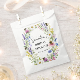 Ze vond haar honingbij-wilde bloemen bruiloftsborr bedankzakje