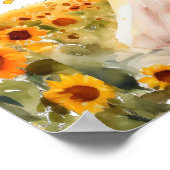 Ze vond haar honingbruidsdouche welkom poster (Hoek)