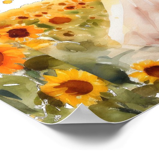 Ze vond haar honingbruidsdouche welkom poster (Hoek)