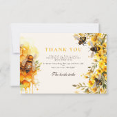 Ze vond haar honingrustieke Vrijgezellenfeest Bedankkaart (Voorkant)