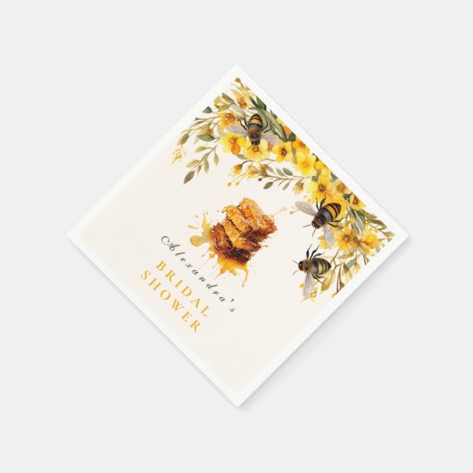 Ze vond haar honingrustieke Vrijgezellenfeest Servet (Hoek)