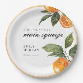 Ze Vond Haar Hoofd Bruidsdouche Papieren Bordje (Voorkant)