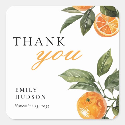 Ze Vond Haar Hoofd Pers Bruidsfeest Vierkante Sticker (Voorkant)