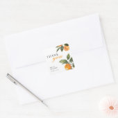 Ze Vond Haar Hoofd Pers Bruidsfeest Vierkante Sticker (Envelop)