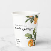 Ze Vond Haar Hoofd Pers Bruidsmeisjesfeest Papieren Bekers (Achterkant)