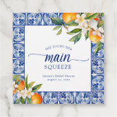 Ze vond haar hoofd squeeze-sinaasappels bruidsmeis bedankjes labels (Achterkant)