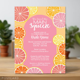 Ze vond haar hoofdattractie Bruids douche Briefkaart