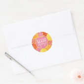Ze vond haar hoofdattractie Bruidsdouche Ronde Sticker (Envelop)
