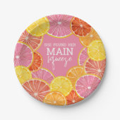 Ze vond haar hoofdattractie Bruidsjonkerfeest Papieren Bordje (Voorkant)