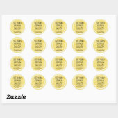 Ze Vond Haar Hoofddruk Lemon Slice Ronde Sticker (Vel)