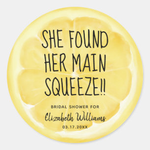 Ze Vond Haar Hoofddruk Lemon Slice Ronde Sticker