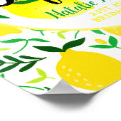 Ze Vond Haar Hoofddruk Lemonen Bruiloftsborrel Poster (Hoek)