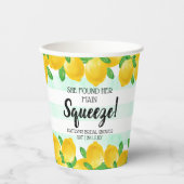 Ze vond haar hoofdgebeuren citroen bruidsdiner papieren bekers (Voorkant)