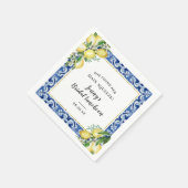 Ze vond haar hoofdgerecht Citroen Bruiloftslunch Servet (Hoek)